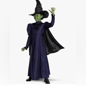 Wicked Elphaba Universal Studios Costume Dress, Kids size 7-8.